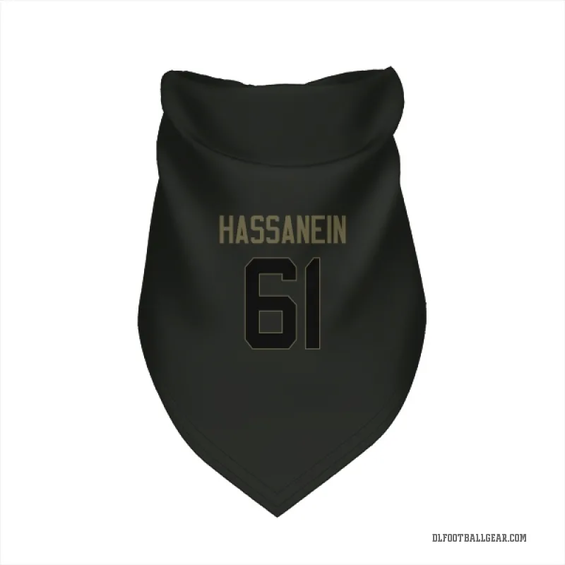 Ahmed Hassanein  Black Detroit Lions  Service Cat & Dog Pet Bandana