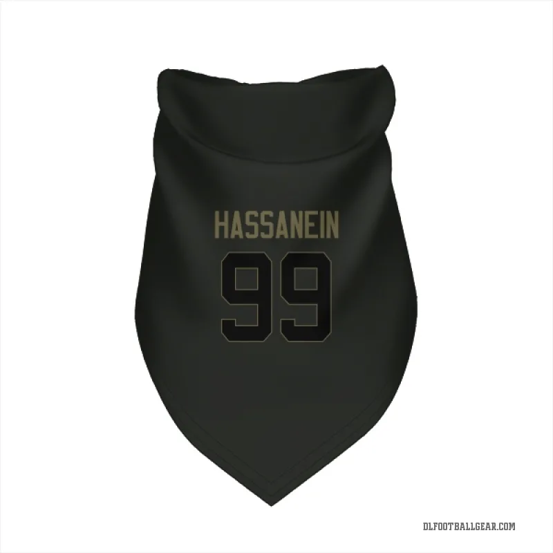 Ahmed Hassanein  Black Detroit Lions  Service Cat & Dog Pet Bandana