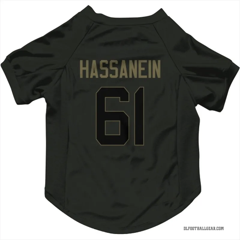 Ahmed Hassanein  Black Detroit Lions  Service Cat & Dog Pet Jersey
