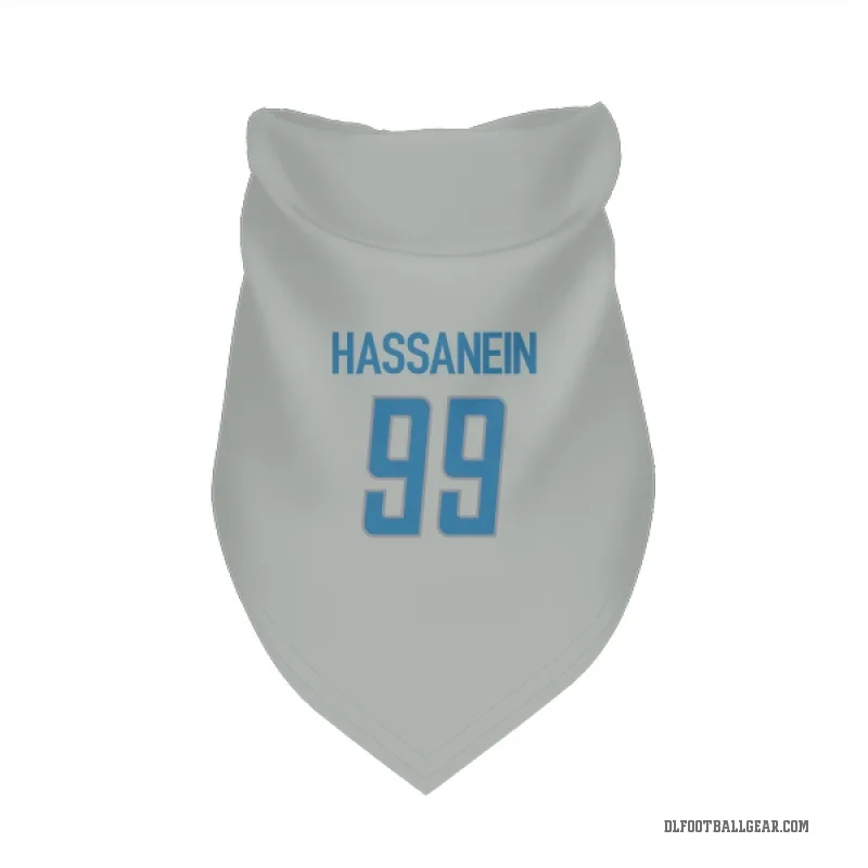Ahmed Hassanein  Detroit Lions   Silver Cat & Dog Pet Bandana