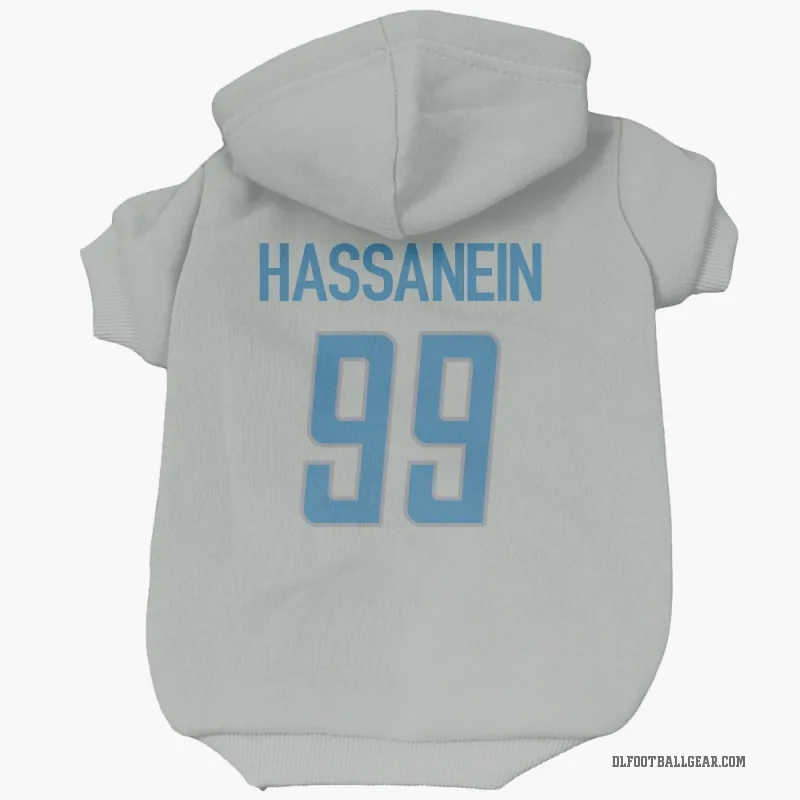 Ahmed Hassanein  Detroit Lions   Silver Cat & Dog Pet Hoodie
