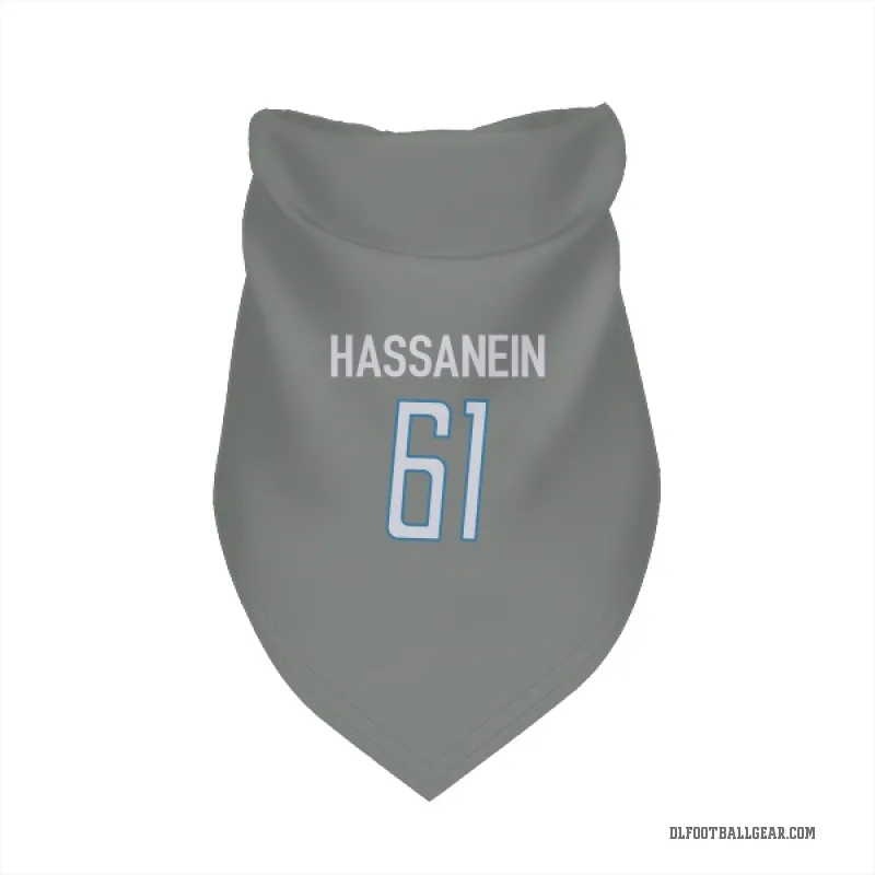 Ahmed Hassanein  Detroit Lions   Steel Cat & Dog Pet Bandana