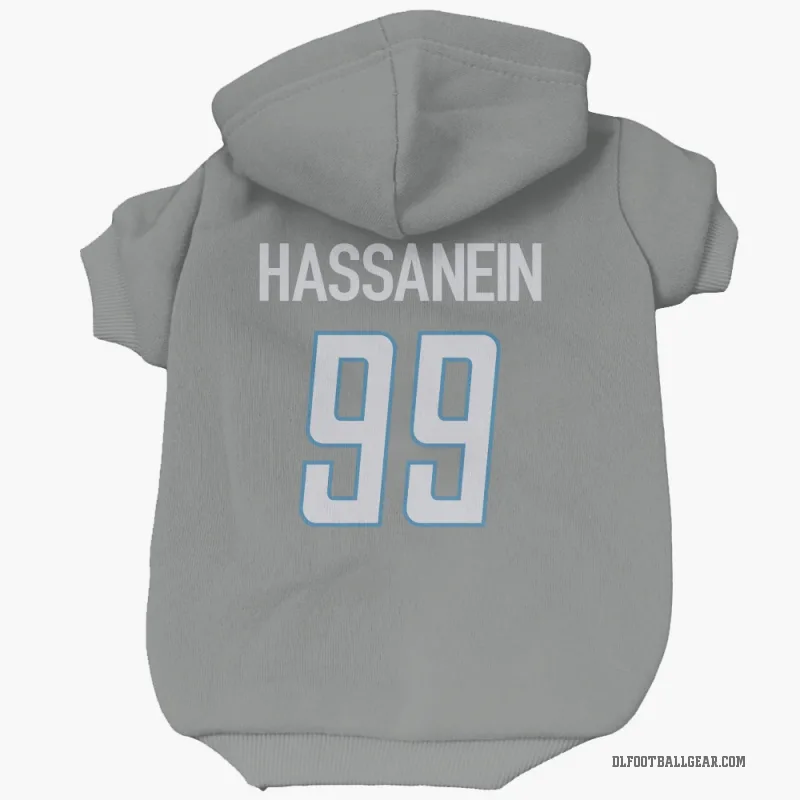 Ahmed Hassanein  Detroit Lions   Steel Cat & Dog Pet Hoodie