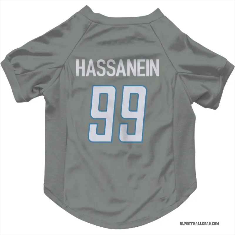 Ahmed Hassanein  Detroit Lions   Steel Cat & Dog Pet Jersey