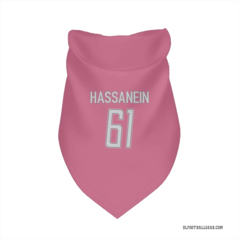Ahmed Hassanein  Pink Detroit Lions  Cat & Dog Pet Bandana