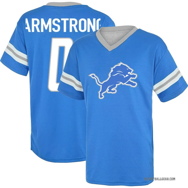 Andrew Armstrong Youth Blue Detroit Lions Los Game Day V-Neck T-Shirt