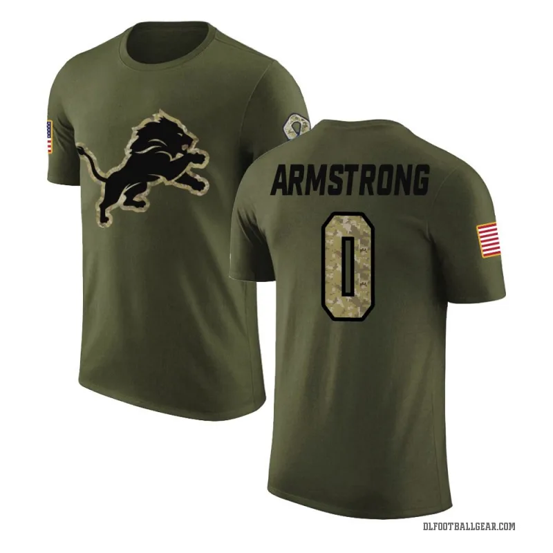 Andrew Armstrong Youth Olive Detroit Lions Salute to Service T-Shirt