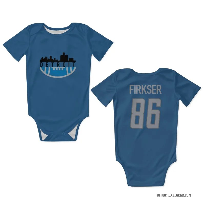 Anthony Firkser  Blue Detroit Lions  Newborn & Infant Bodysuit