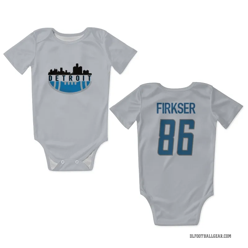 Anthony Firkser  White Detroit Lions  Newborn & Infant Bodysuit