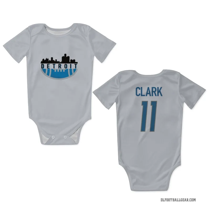 Damone Clark  White Detroit Lions  Newborn & Infant Bodysuit