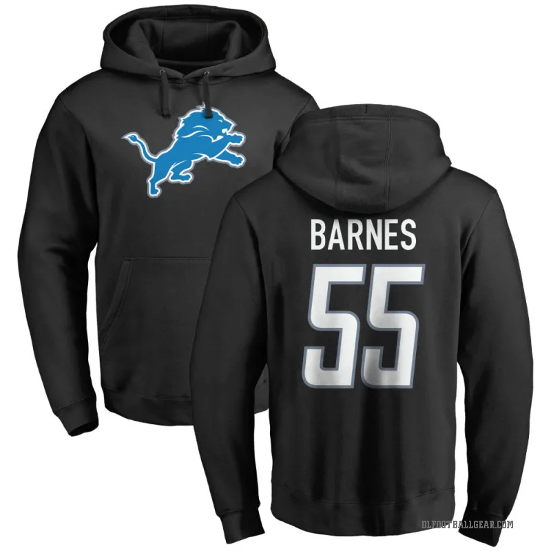 Derrick Barnes Men's Black Detroit Lions Pro Line Logo Pullover Hoodie