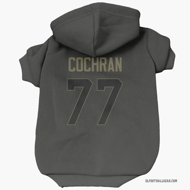 Devin Cochran  Black Detroit Lions  Service Cat & Dog Pet Hoodie