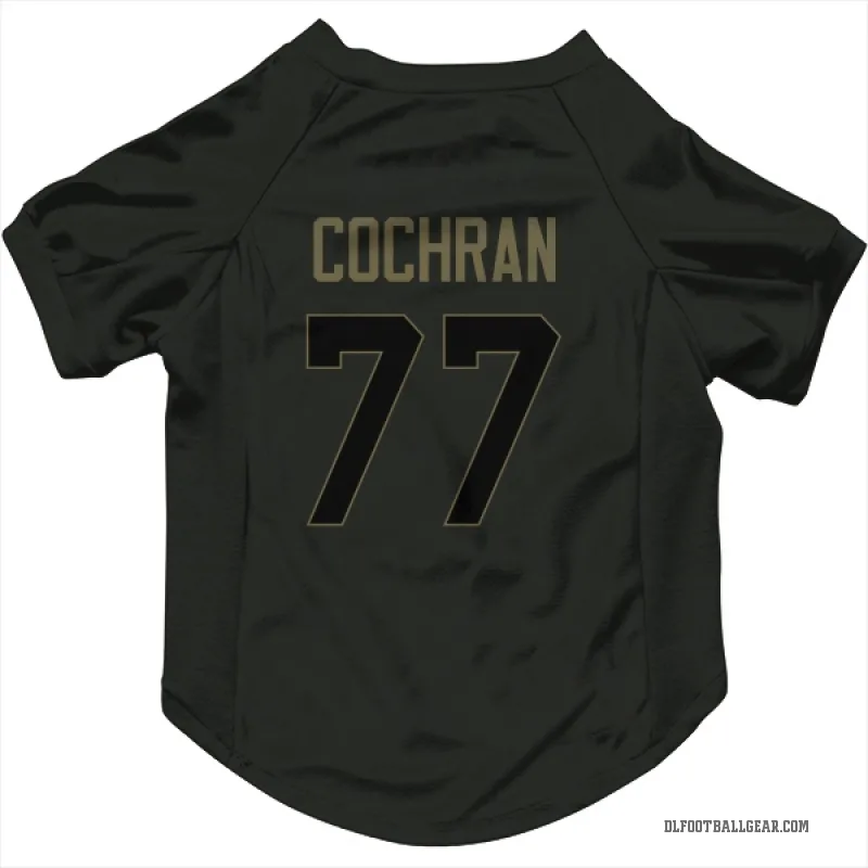 Devin Cochran  Black Detroit Lions  Service Cat & Dog Pet Jersey