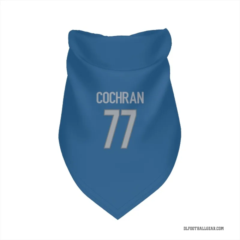 Devin Cochran  Blue Detroit Lions  Cat & Dog Pet Bandana