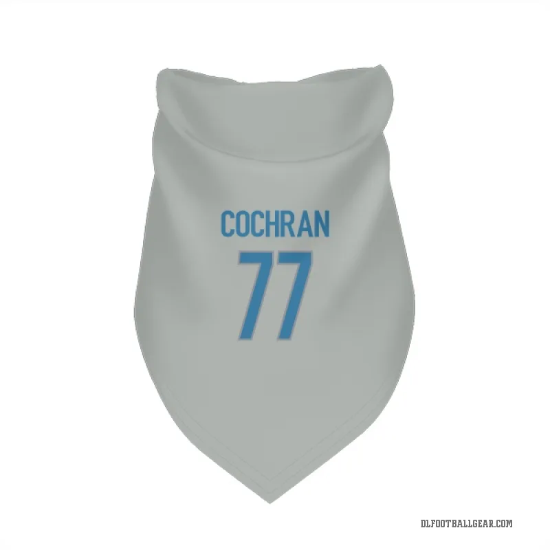 Devin Cochran  Detroit Lions   Silver Cat & Dog Pet Bandana