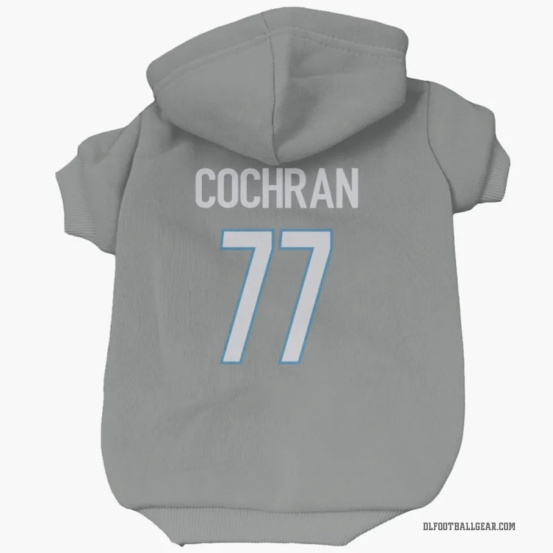 Devin Cochran  Detroit Lions   Steel Cat & Dog Pet Hoodie