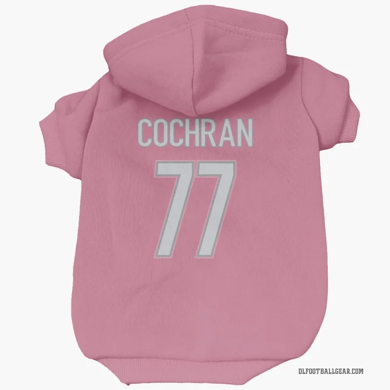 Devin Cochran  Pink Detroit Lions  Cat & Dog Pet Hoodie