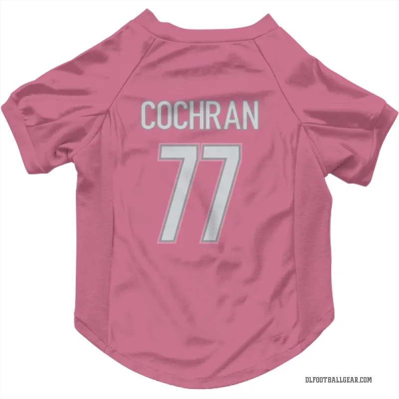 Devin Cochran  Pink Detroit Lions  Cat & Dog Pet Jersey
