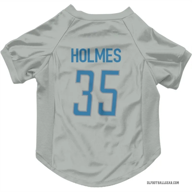 Gavin Holmes  Detroit Lions   Silver Cat & Dog Pet Jersey