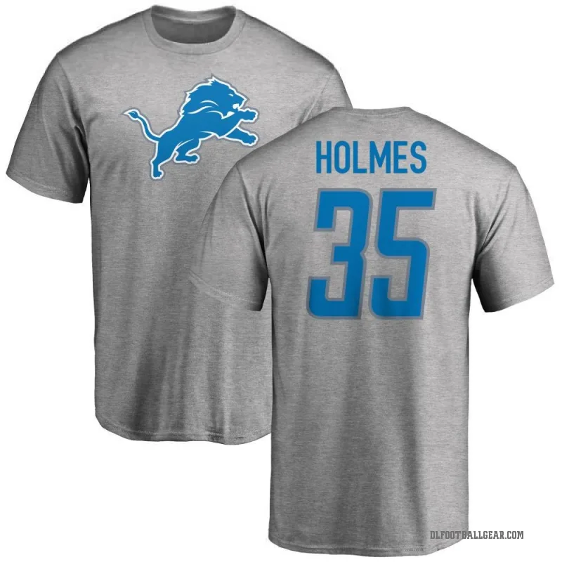 Gavin Holmes Men's Ash Detroit Lions Logo T-Shirt -