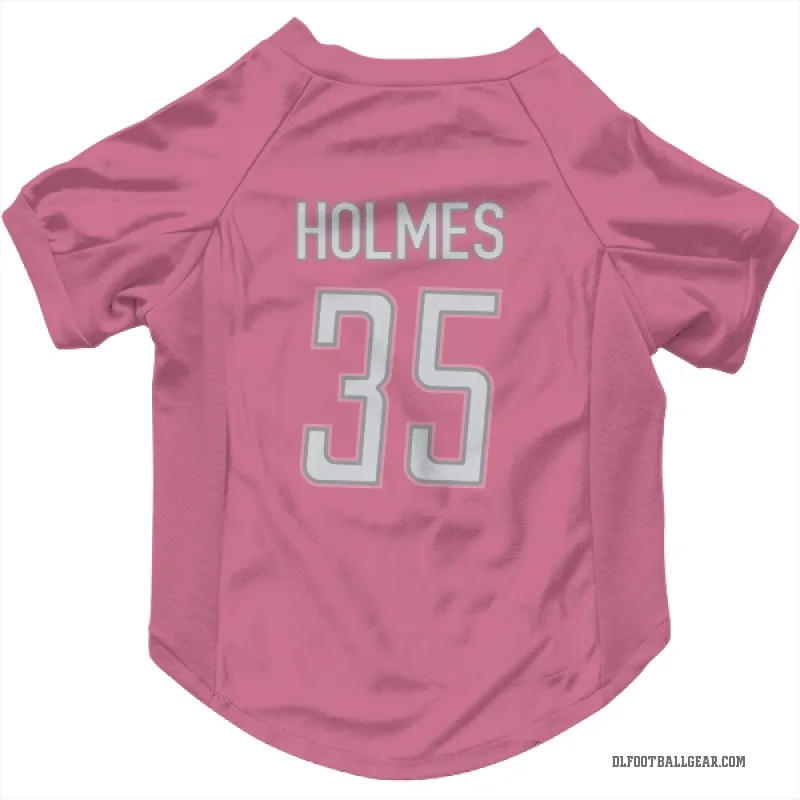 Gavin Holmes  Pink Detroit Lions  Cat & Dog Pet Jersey