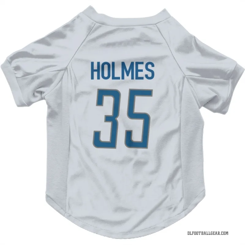 Gavin Holmes  White Detroit Lions  Cat & Dog Pet Jersey