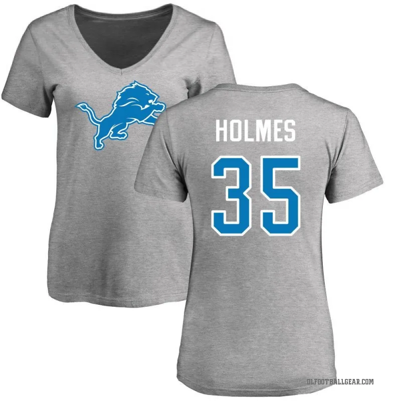 Gavin Holmes Women's Ash Detroit Lions Logo Slim Fit T-Shirt -