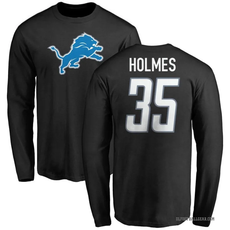 Gavin Holmes Youth Black Detroit Lions Logo Long Sleeve T-Shirt -
