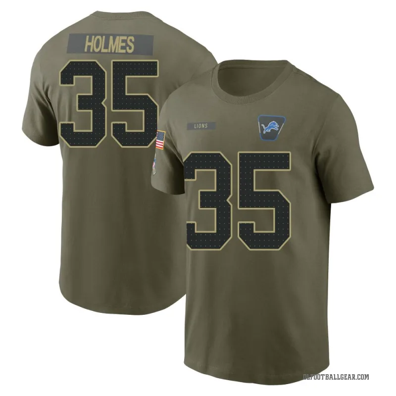 Gavin Holmes Youth Olive Detroit Lions 2025 Salute to Service T-Shirt