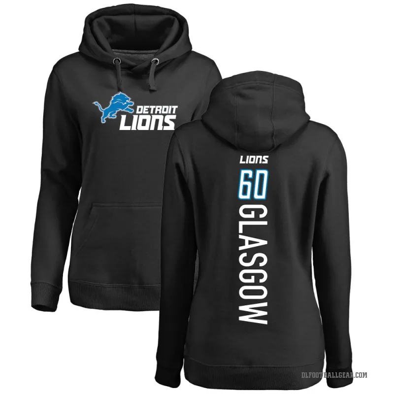 Graham Glasgow Women's Black Detroit Lions Pro Line Backer Pullover Hoodie