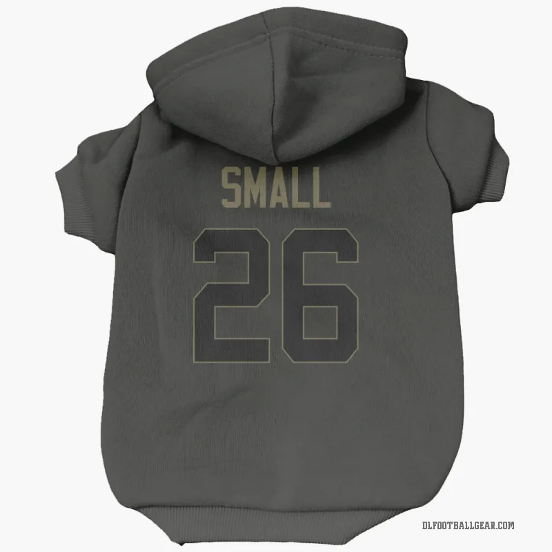 Jabari Small  Black Detroit Lions  Service Cat & Dog Pet Hoodie