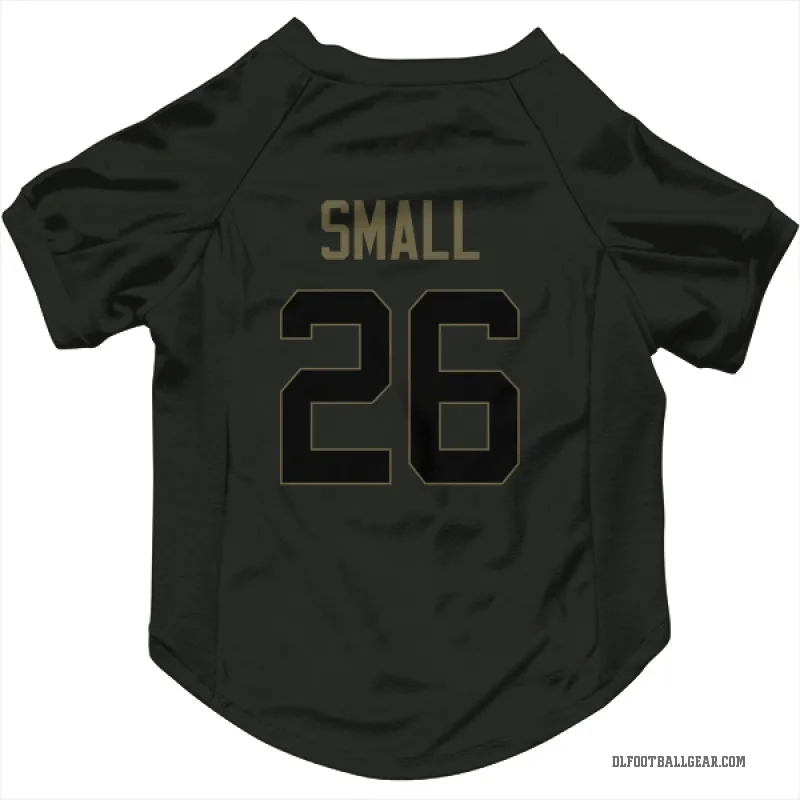 Jabari Small  Black Detroit Lions  Service Cat & Dog Pet Jersey