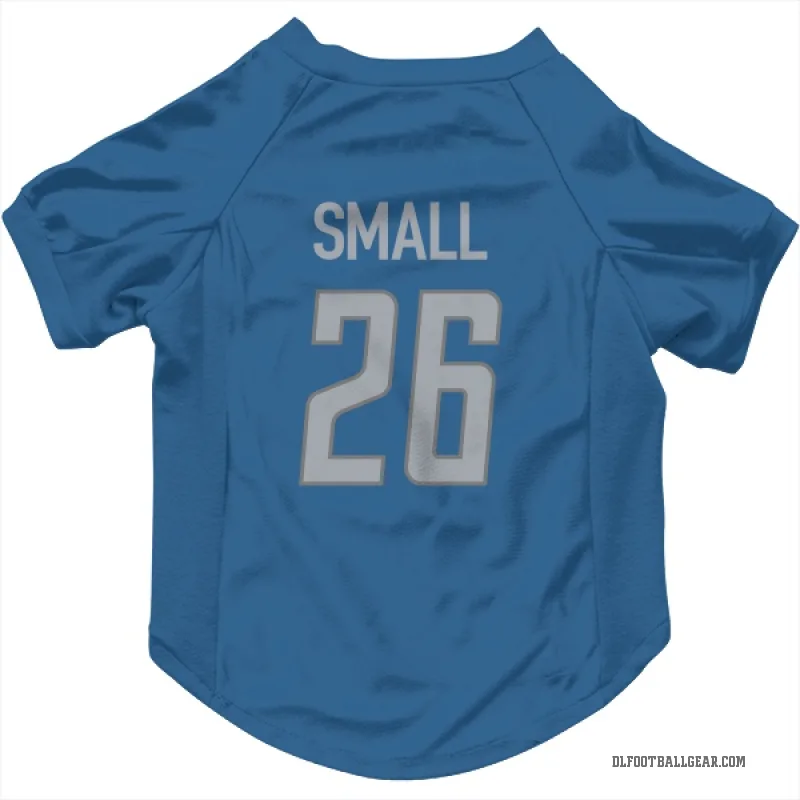 Jabari Small  Blue Detroit Lions  Cat & Dog Pet Jersey