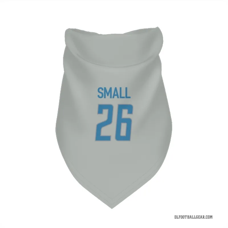 Jabari Small  Detroit Lions   Silver Cat & Dog Pet Bandana