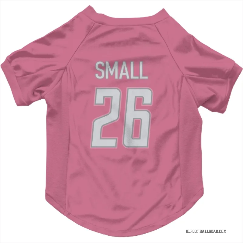 Jabari Small  Pink Detroit Lions  Cat & Dog Pet Jersey