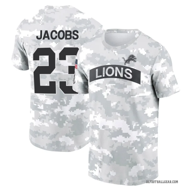 Jerry Jacobs Men's Camo Detroit Lions Arctic 2024 Salute to Service Performance T-Shirt