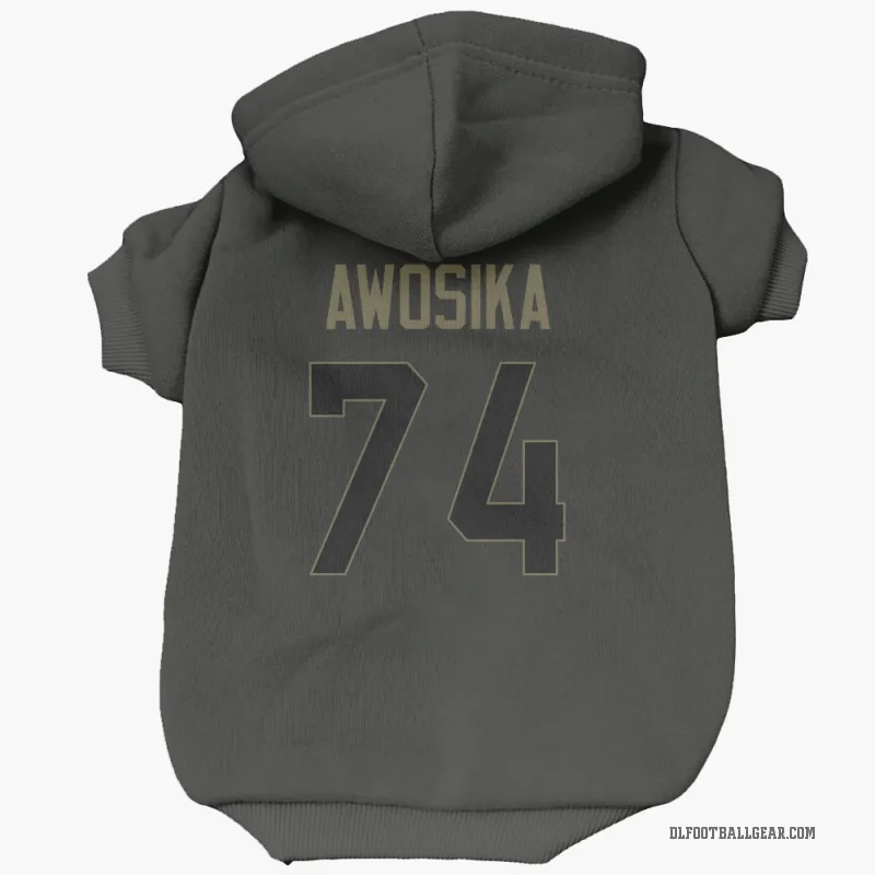 Kayode Awosika  Black Detroit Lions  Service Cat & Dog Pet Hoodie