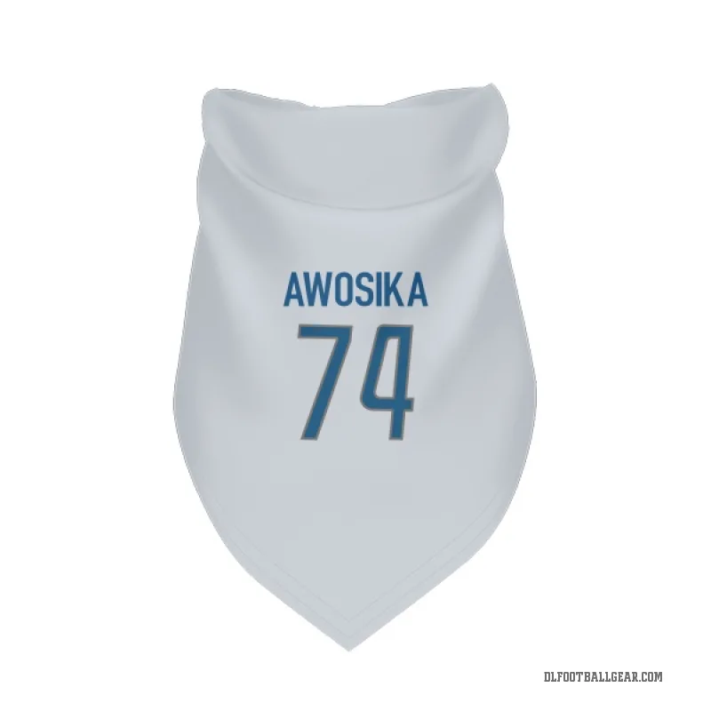 Kayode Awosika  White Detroit Lions  Cat & Dog Pet Bandana