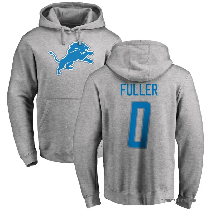 Kendall Fuller Men's Detroit Lions Pro Line Ash Logo Pullover Hoodie