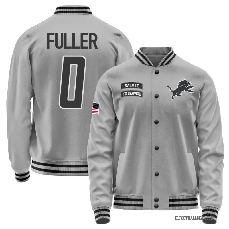 Kendall Fuller Men's Gray Detroit Lions Salute to Service Performance Jacket