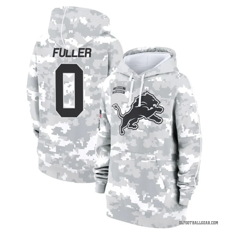 Kendall Fuller Women's Camo Detroit Lions Arctic 2024 Salute to Service Club Fleece Pullover Hoodie