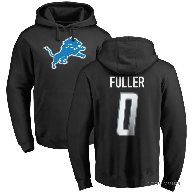 Kendall Fuller Youth Black Detroit Lions Pro Line Logo Pullover Hoodie