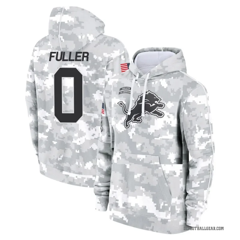 Kendall Fuller Youth Camo Detroit Lions Arctic 2024 Salute to Service Club Fleece Pullover Hoodie
