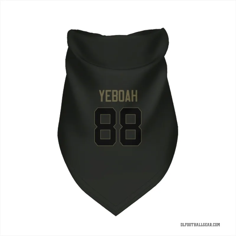 Kenny Yeboah Black Detroit Lions Service Cat & Dog Pet Bandana