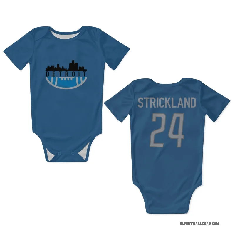 Loren Strickland  Blue Detroit Lions  Newborn & Infant Bodysuit