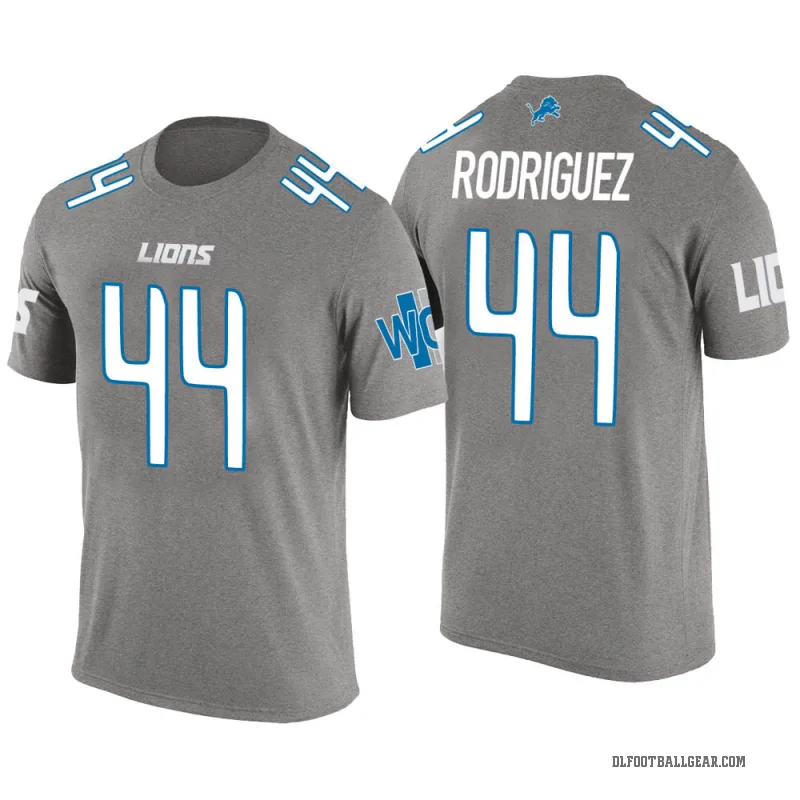 Malcolm Rodriguez Men's Gray Detroit Lions Color Rush T-Shirt