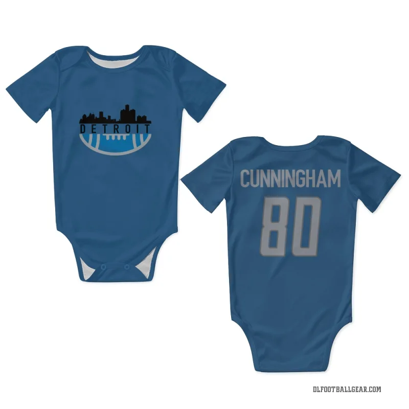 Malik Cunningham  Blue Detroit Lions  Newborn & Infant Bodysuit