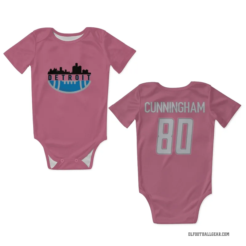 Malik Cunningham  Pink Detroit Lions  Newborn & Infant Bodysuit