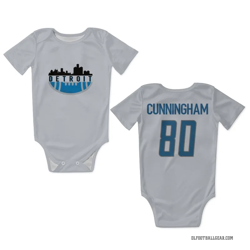 Malik Cunningham  White Detroit Lions  Newborn & Infant Bodysuit