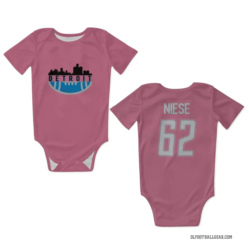 Michael Niese  Pink Detroit Lions  Newborn & Infant Bodysuit